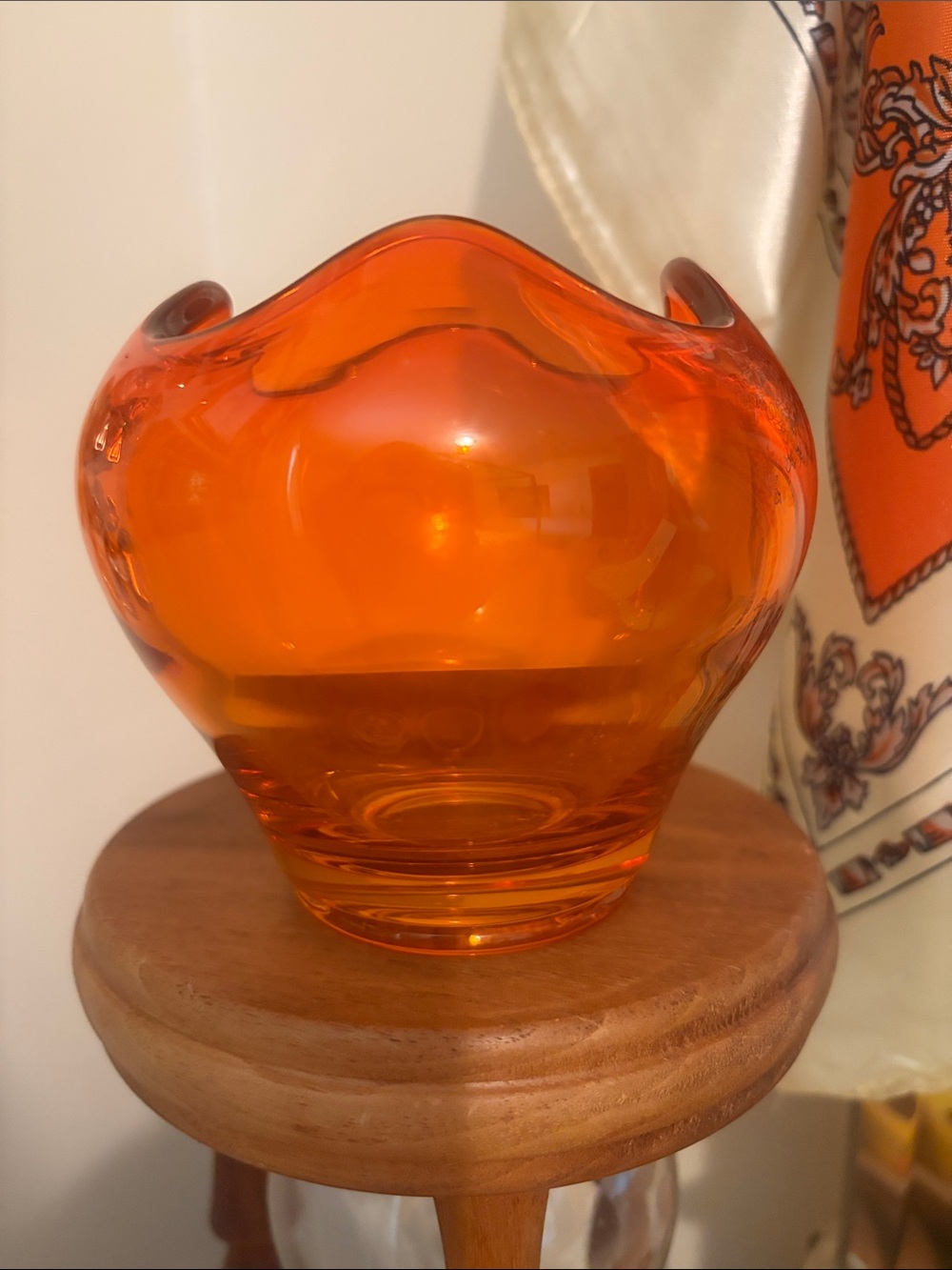 Vintage Viking Orange Rose Bowl